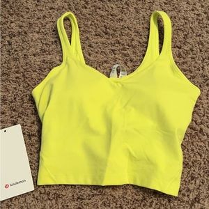 Lululemon align tank, neon yellow, size 6. Brand new never worn